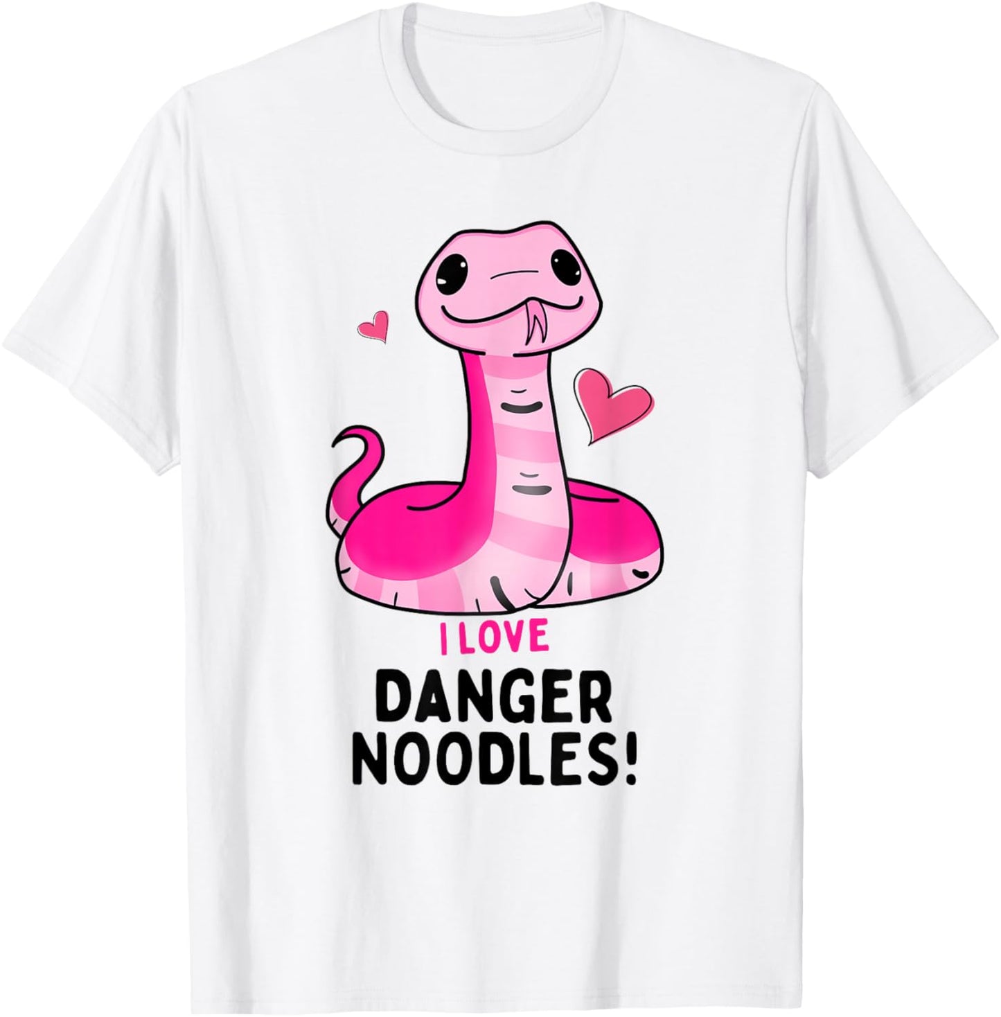 I Love Danger Noodles - Cute Kawaii Chibi Snake for Girls