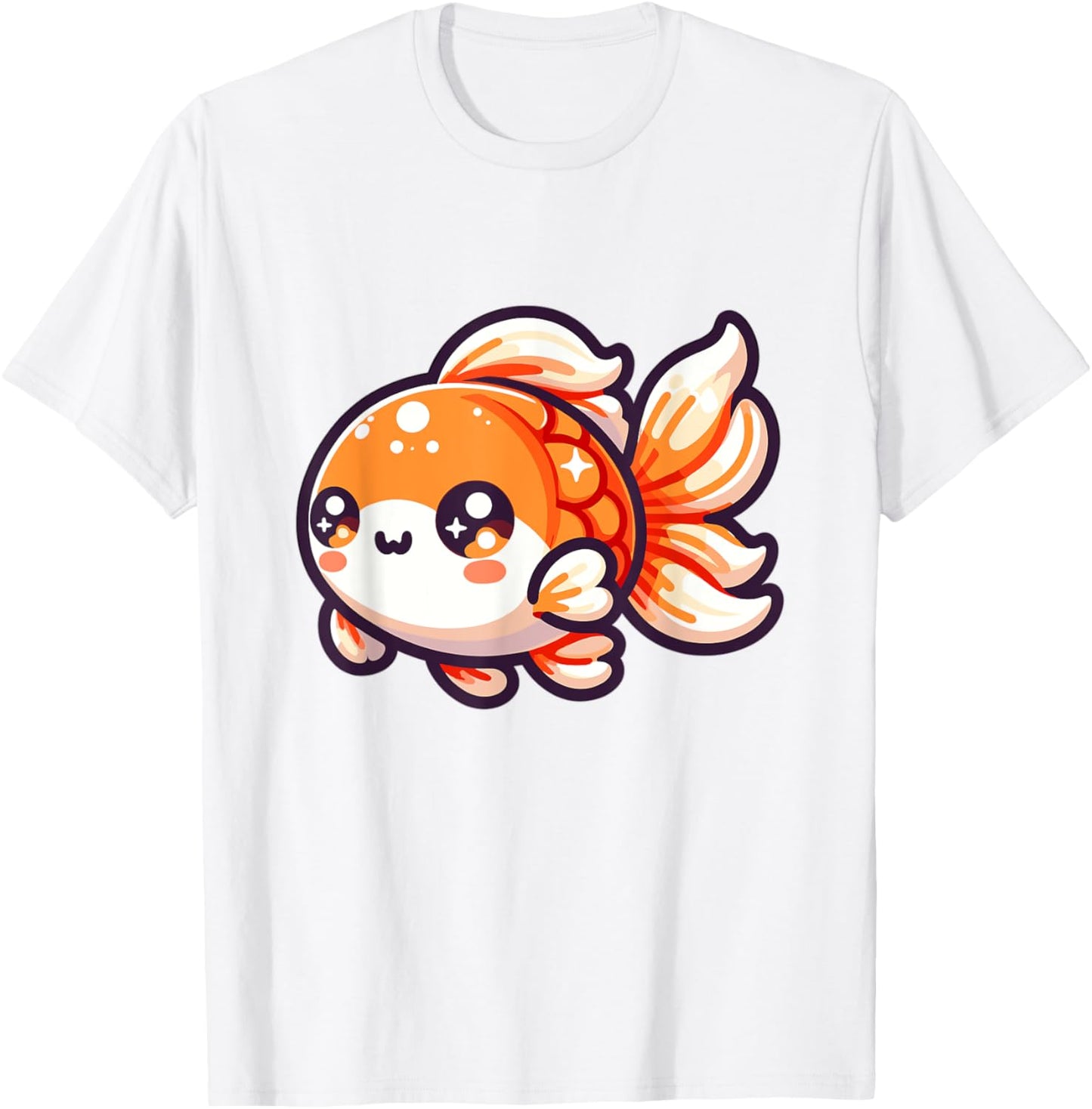 Adorable Cute Japanese Kawaii Chibi Goldfish
