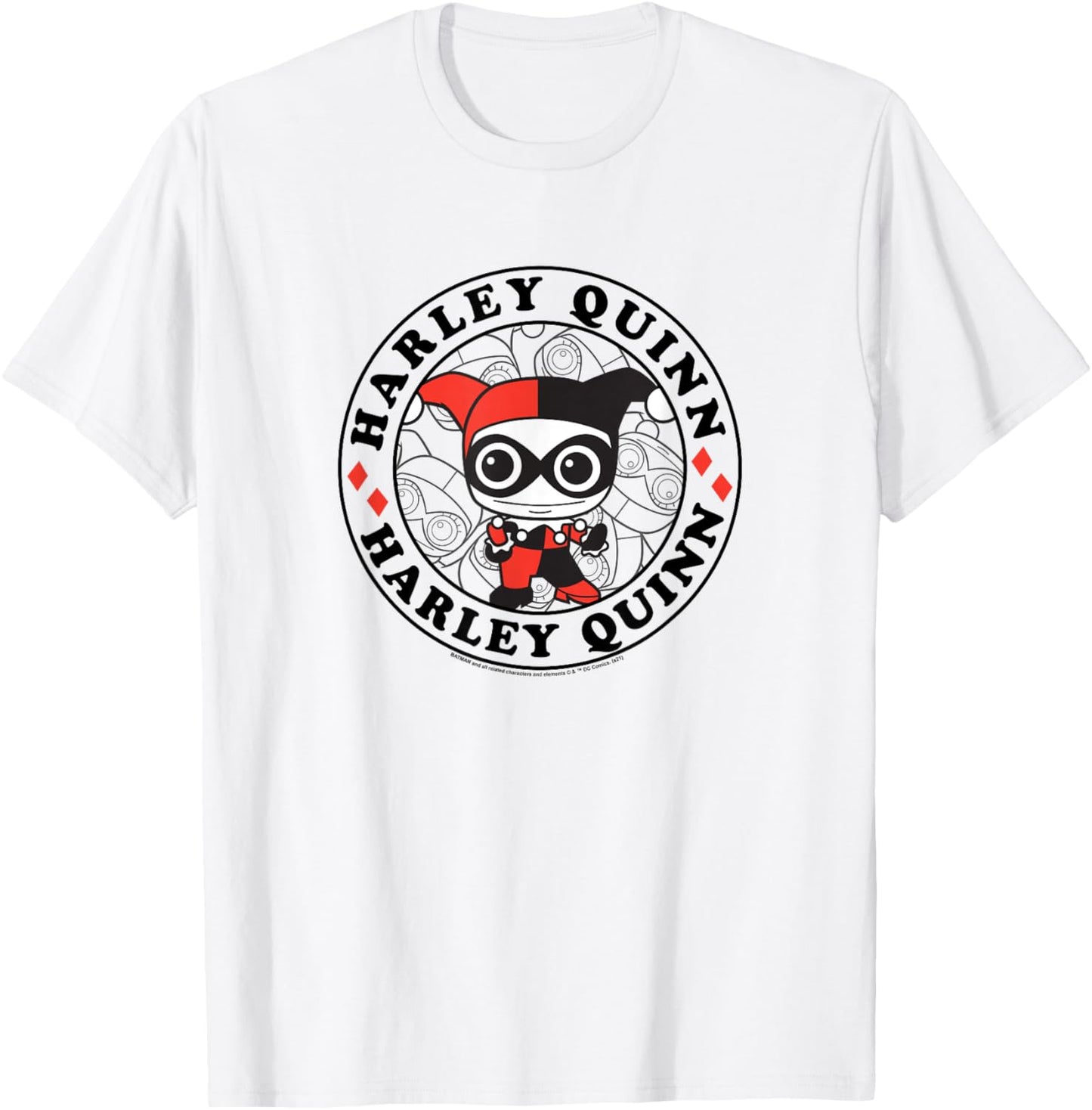 DC Comics Harley Quinn Chibi Circle Portrait Logo