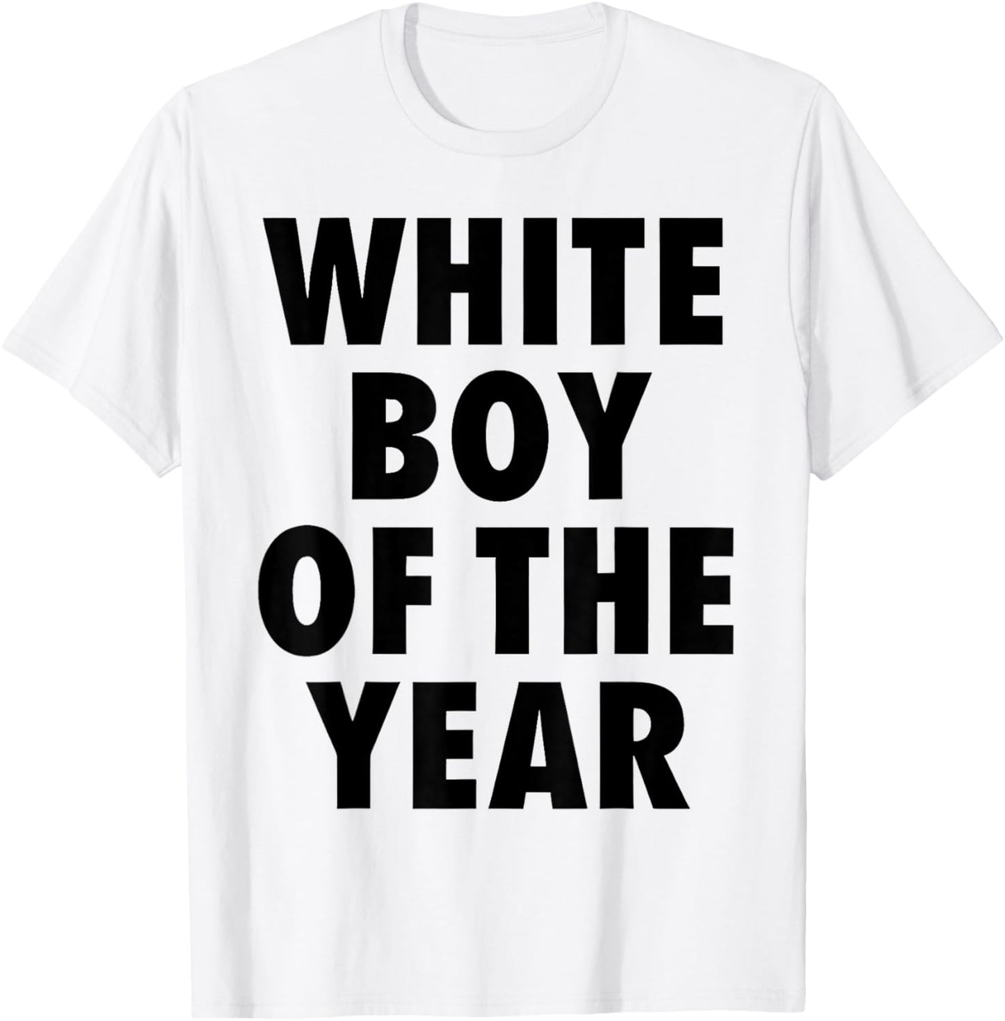 White Boy of The Year for Men Boys Kids Funny Graphic