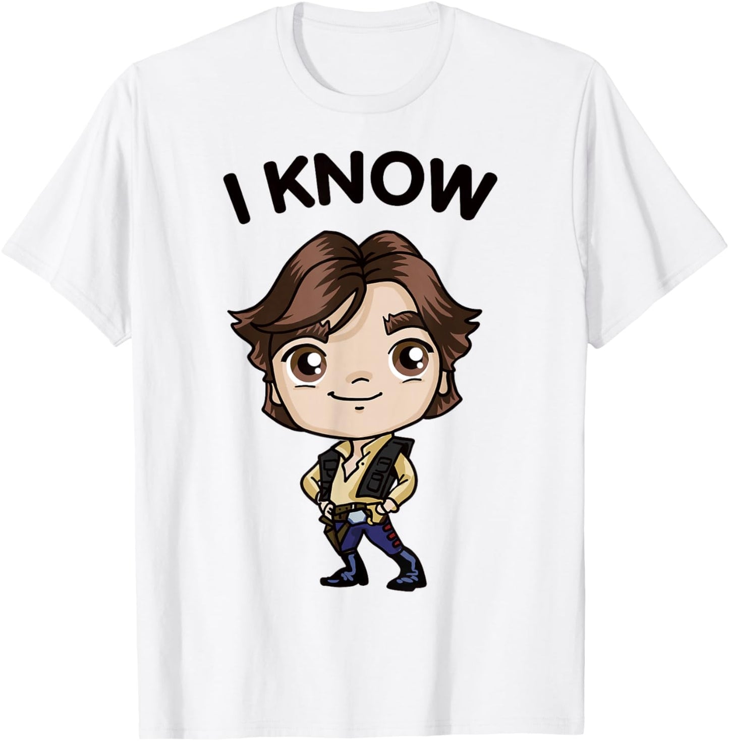 Star Wars Han Solo Chibi Cartoon Graphic T-Shirt Z1