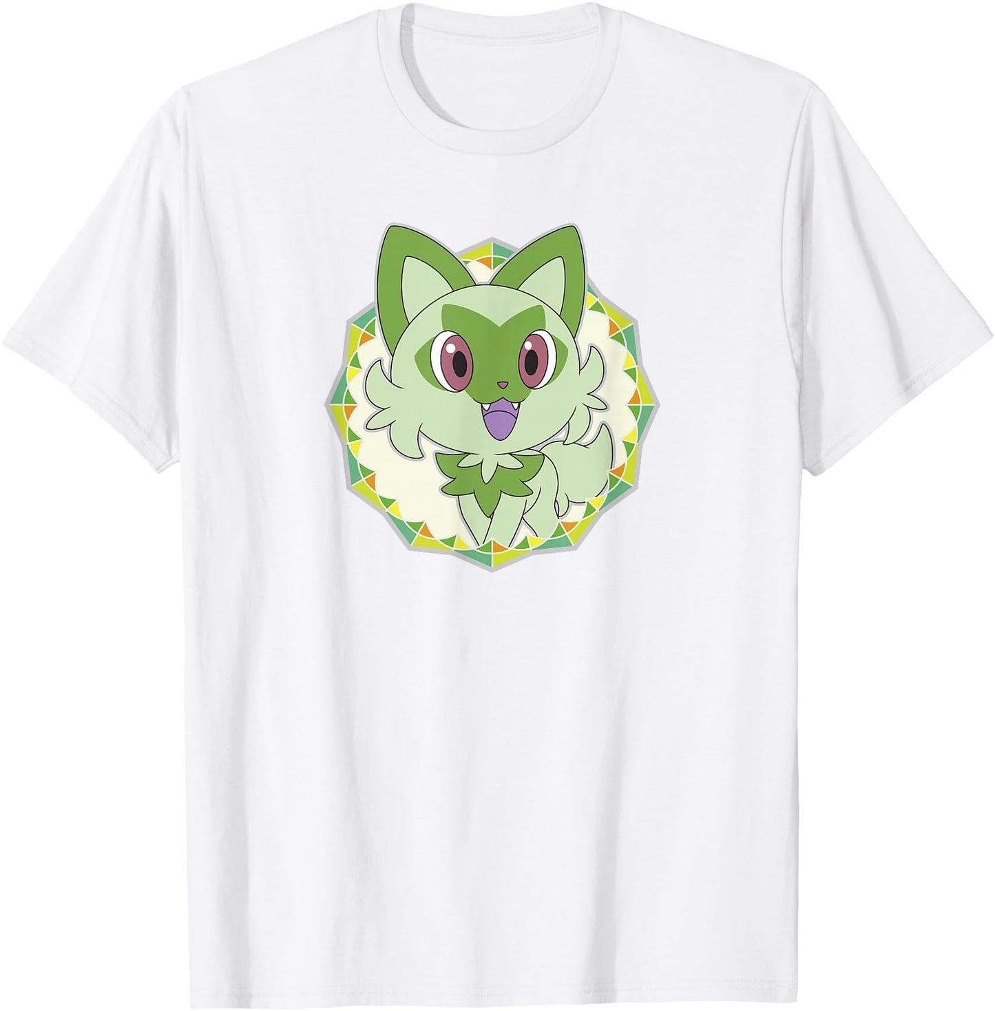 Pokmon Sprigatito Sparkle Geometric Portrait Icon