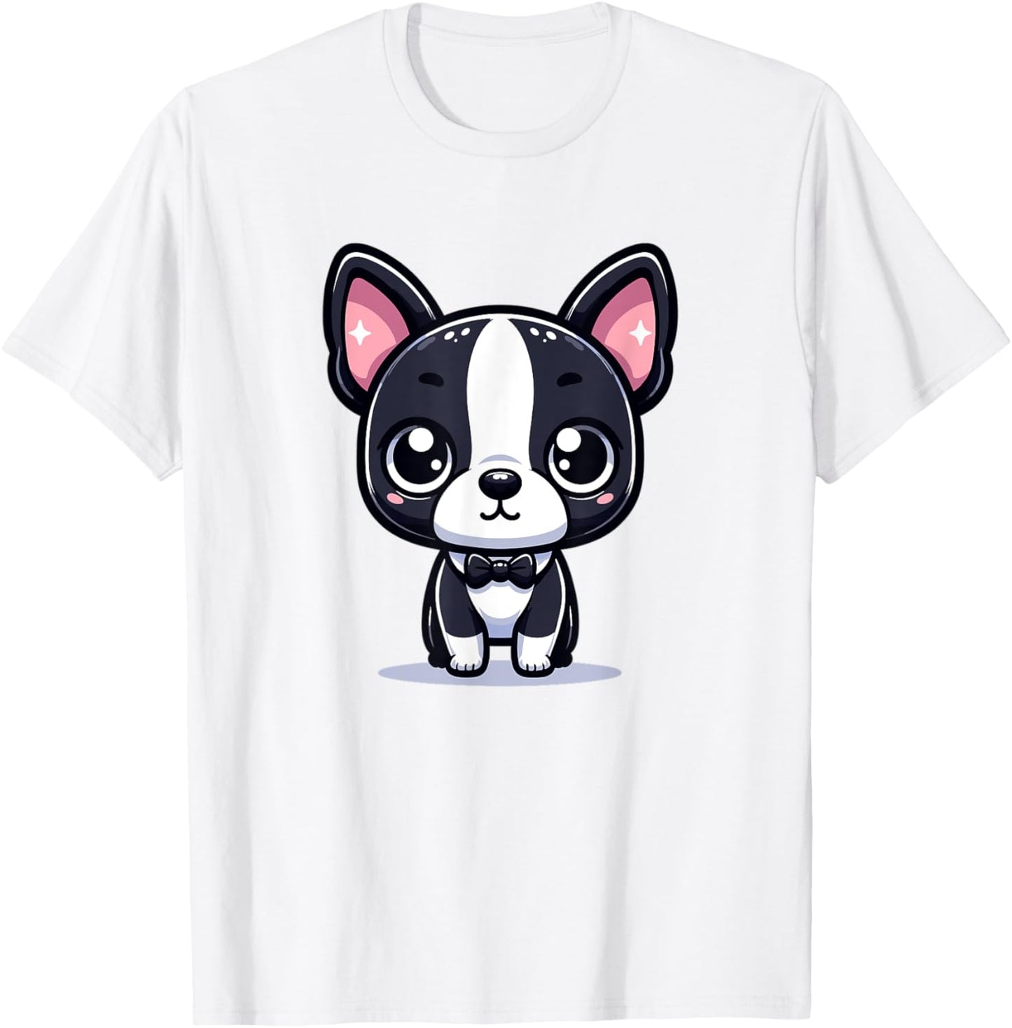 Adorable Cute Japanese Kawaii Chibi Boston Terrier
