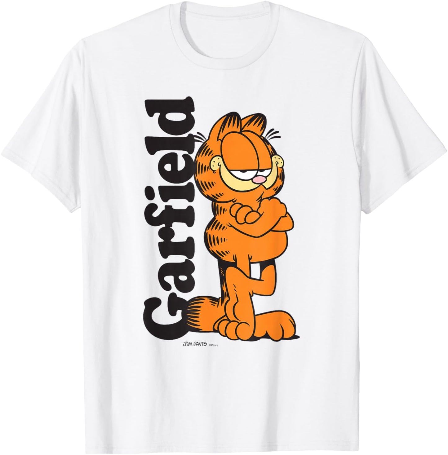 Garfield Leaning Against Logo Cartoon Cat