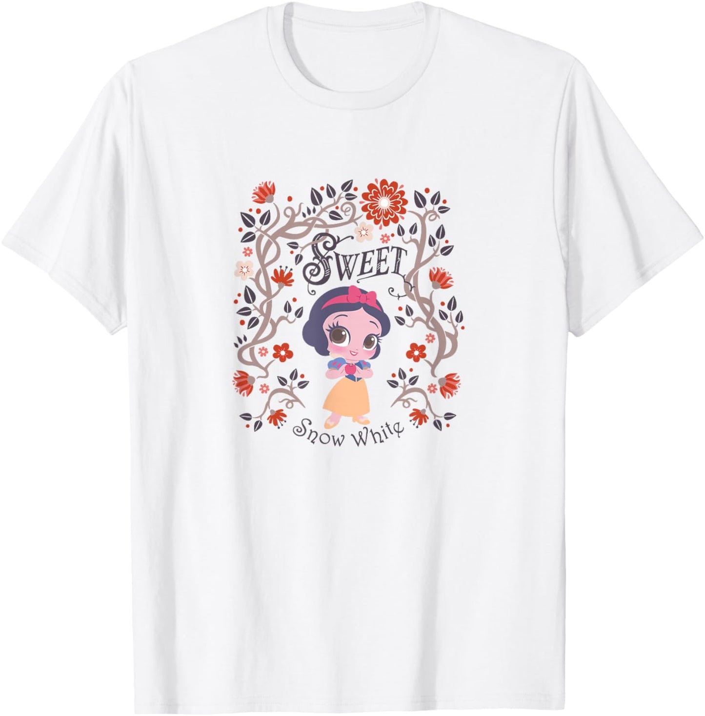 Disney Snow White Classic Sweet Chibi Floral Portrait