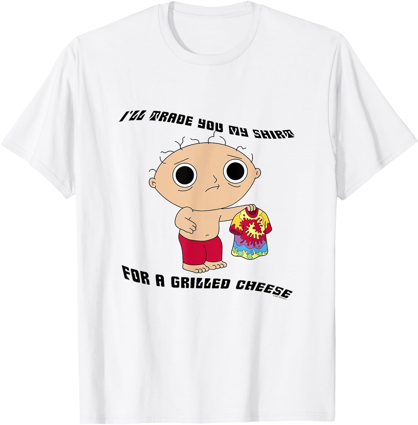 Family Guy Stewie Trade for a Grilled Cheese Funny Cartoon