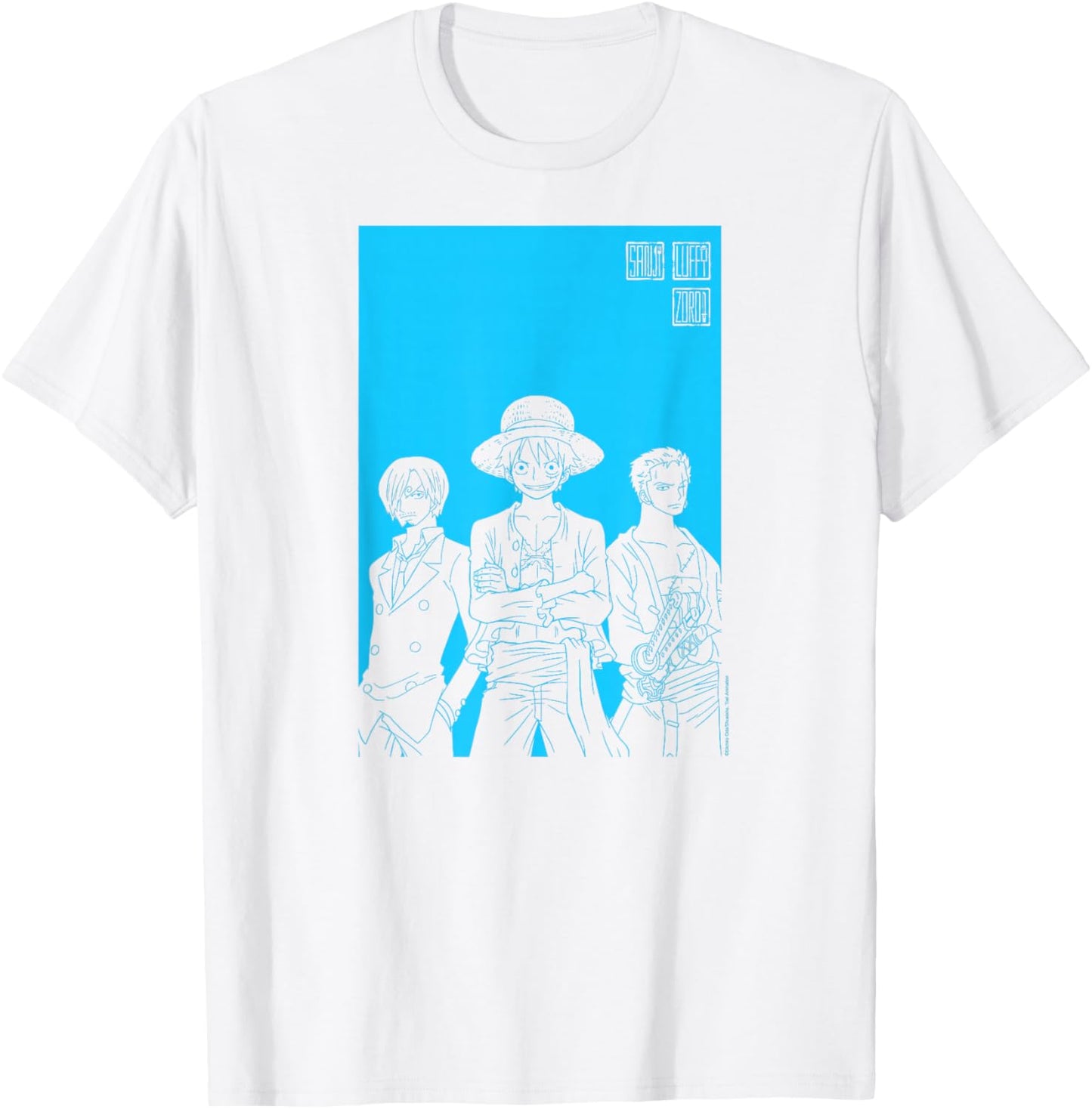One Piece Anime Character Silhouettes Luffy, Sanji, and Zoro
