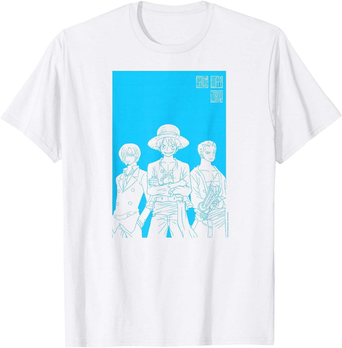 One Piece Anime Character Silhouettes Luffy, Sanji, and Zoro