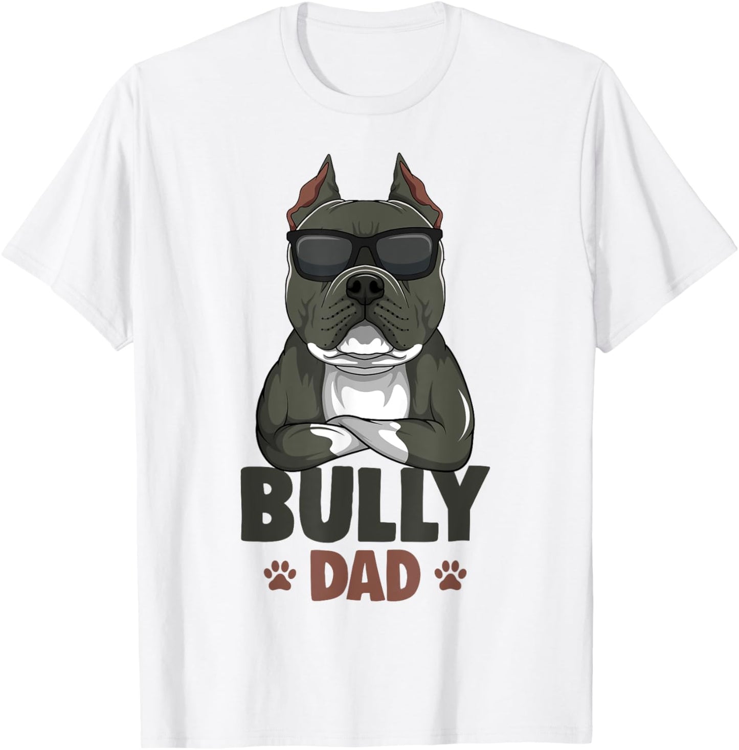 American Bully Dad Dog Dad Men T-Shirt
