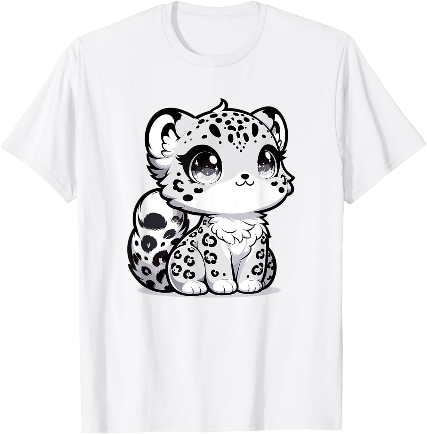 Adorable Cute Japanese Kawaii Chibi Snow Leopard