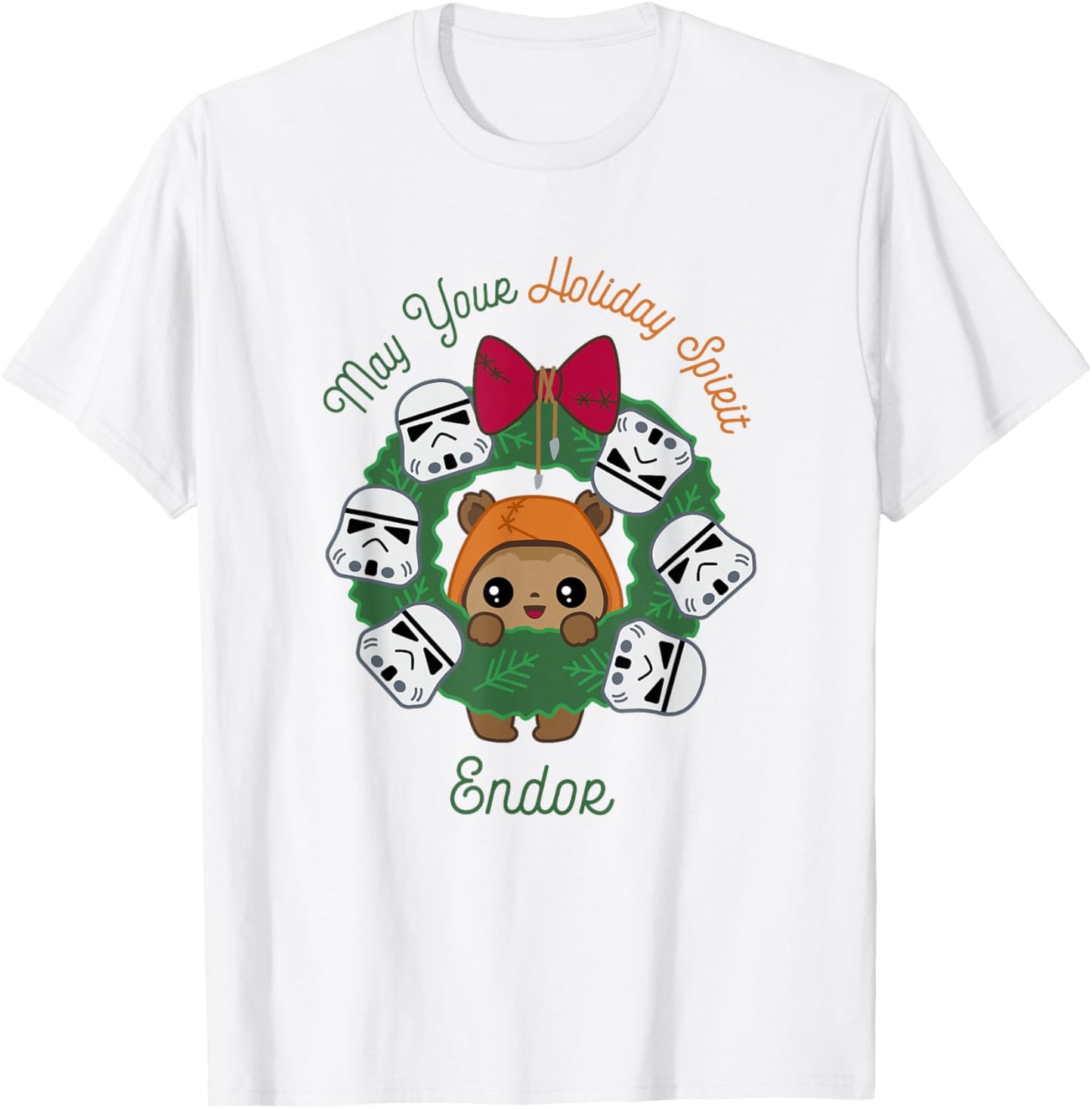 Star Wars Christmas May Your Holiday Spirit Endor Chibi Logo