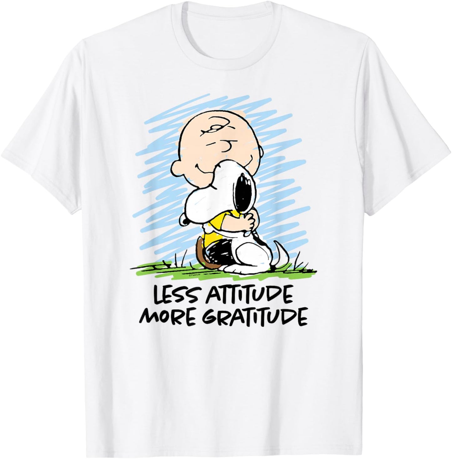 Peanuts - Charlie Brown Snoopy Less Attitude More Gratitude