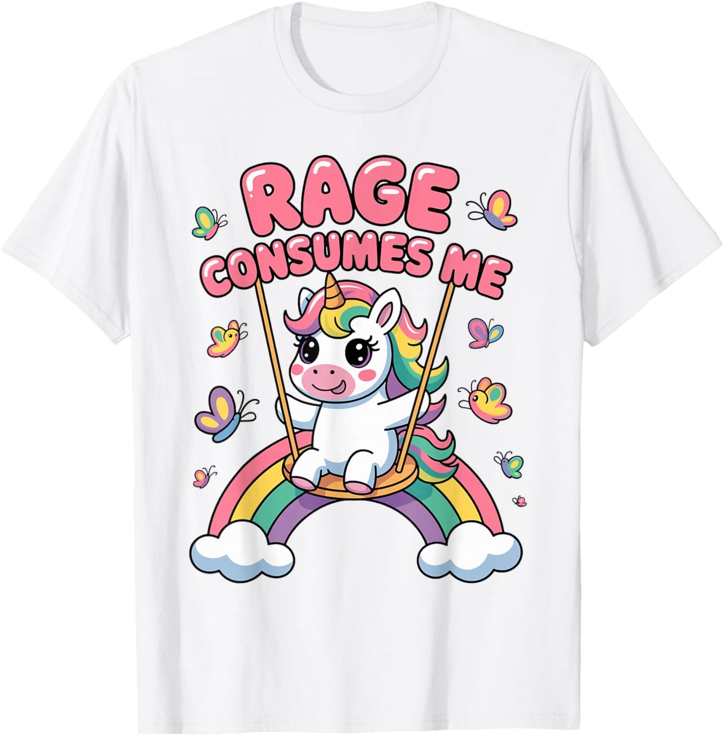 Rage Consumes Me, Funny Sarcastic Unicorn Girls