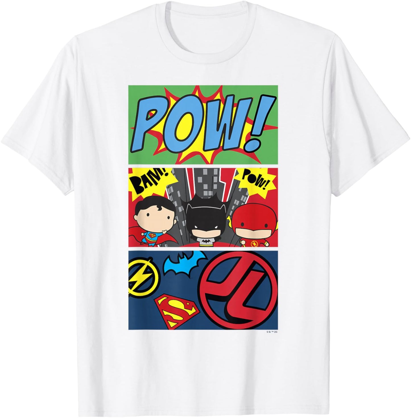 DC Comics Justice League Chibi Characters & Symbols Panels