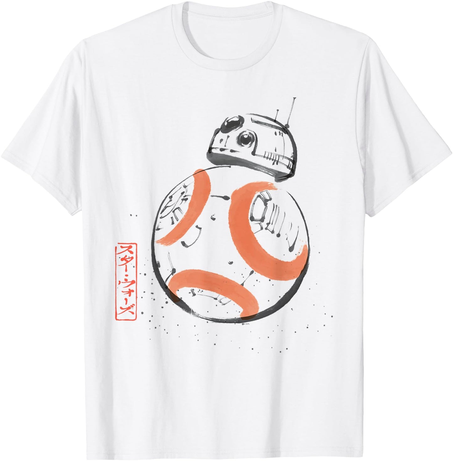 Star Wars BB-8 Japan Sumi-e Ink Wash Painting Style