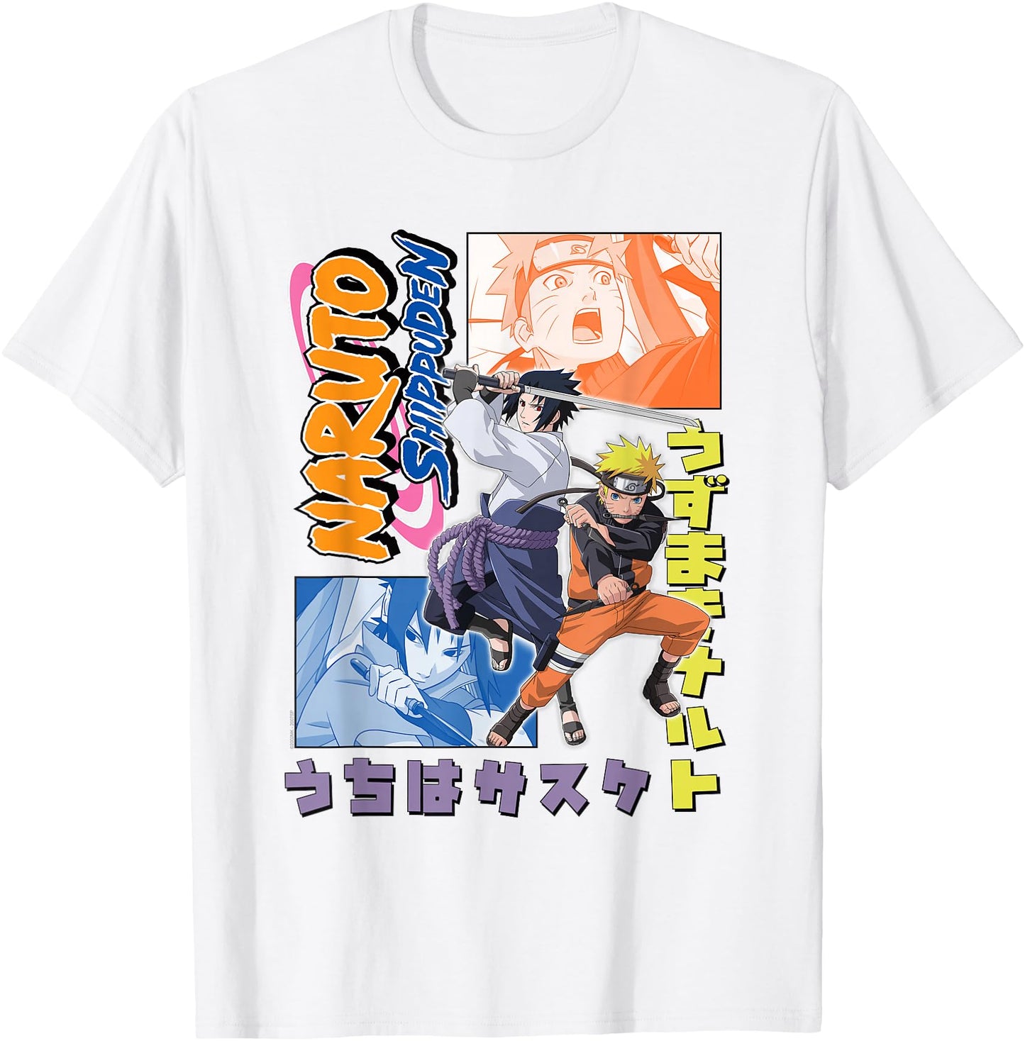 Naruto Shippuden Naruto Sasuke Kanji Collage Anime
