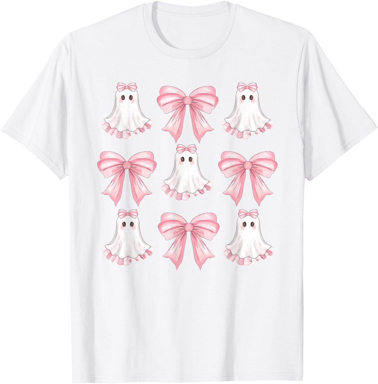 Pink Coquette Bow Ghost Halloween Girls Teens Women
