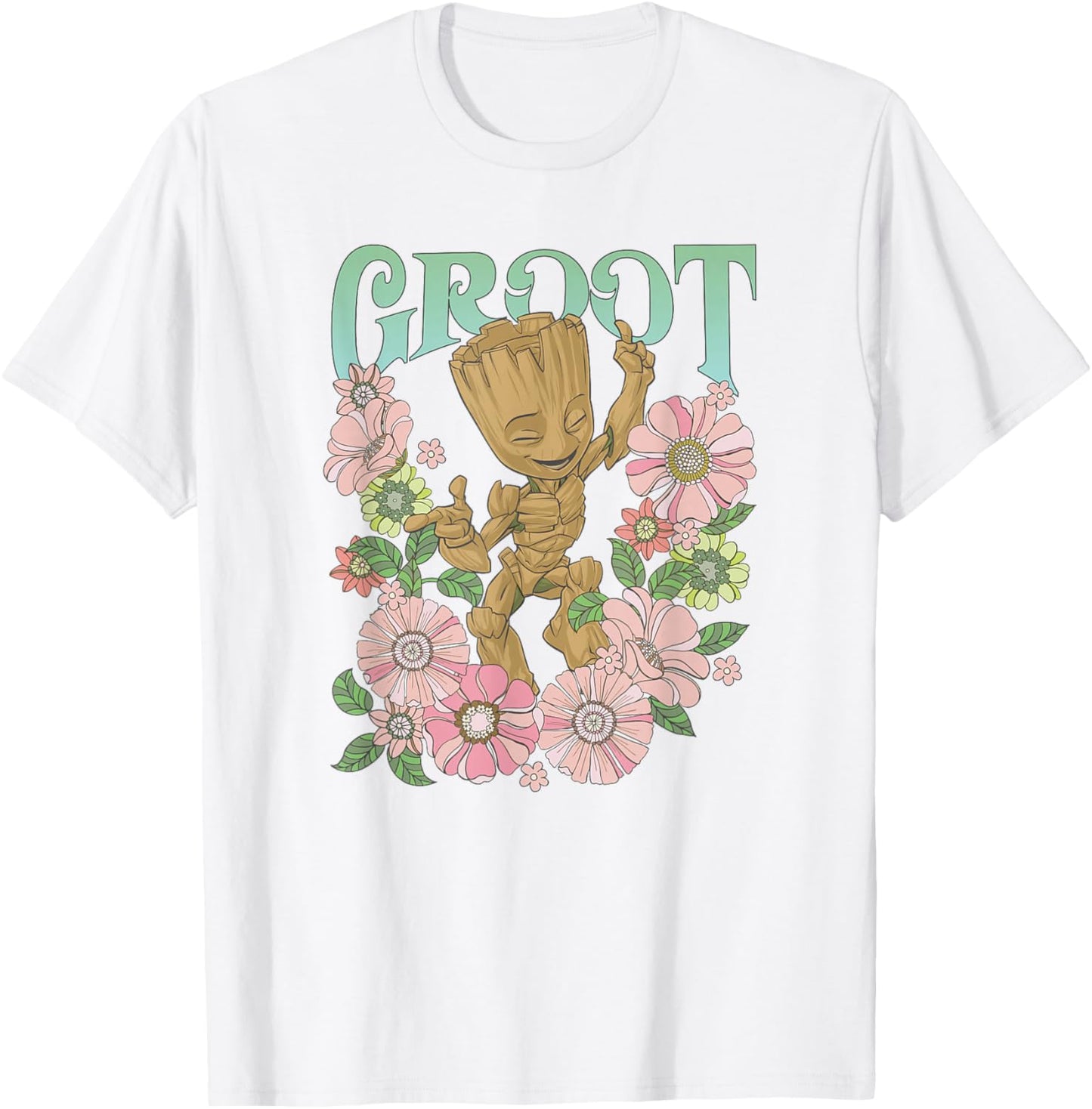 Marvel Guardians Of The Galaxy Groot Floral Dance Poster