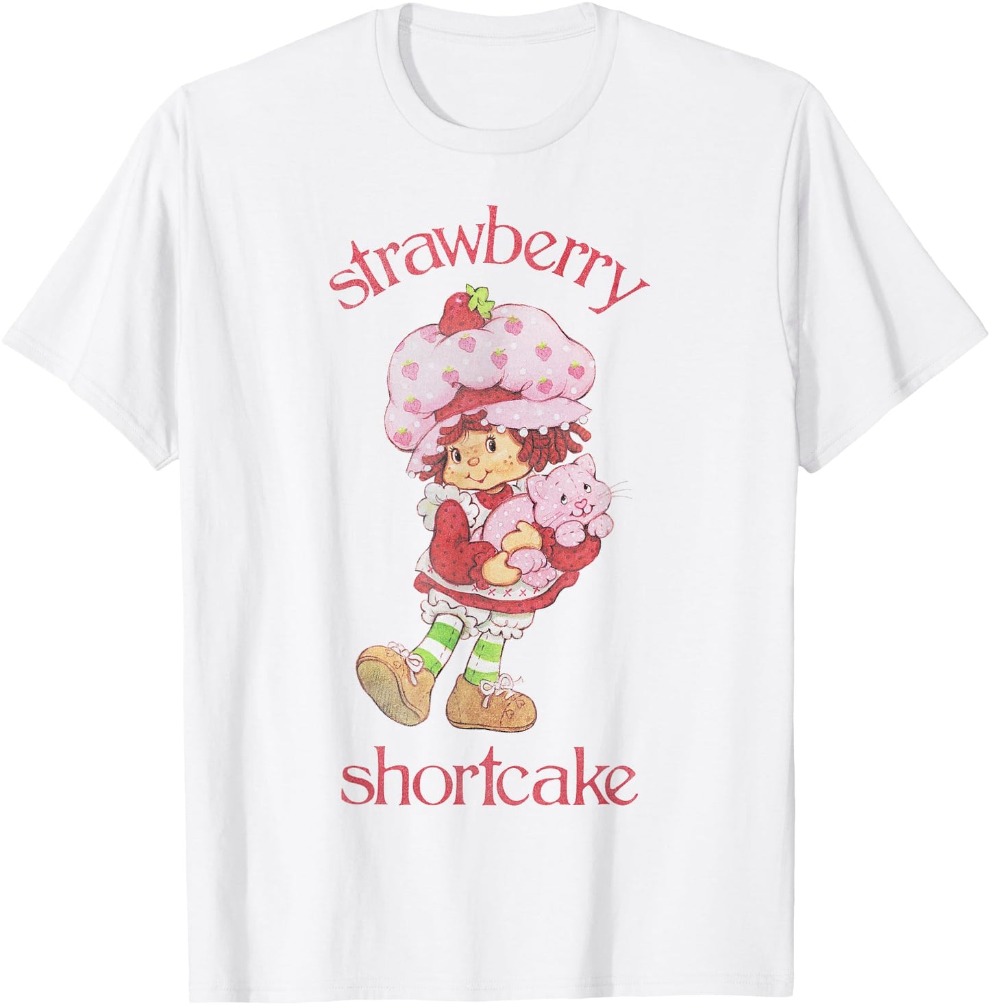 Strawberry Shortcake Cat Hugging Portrait