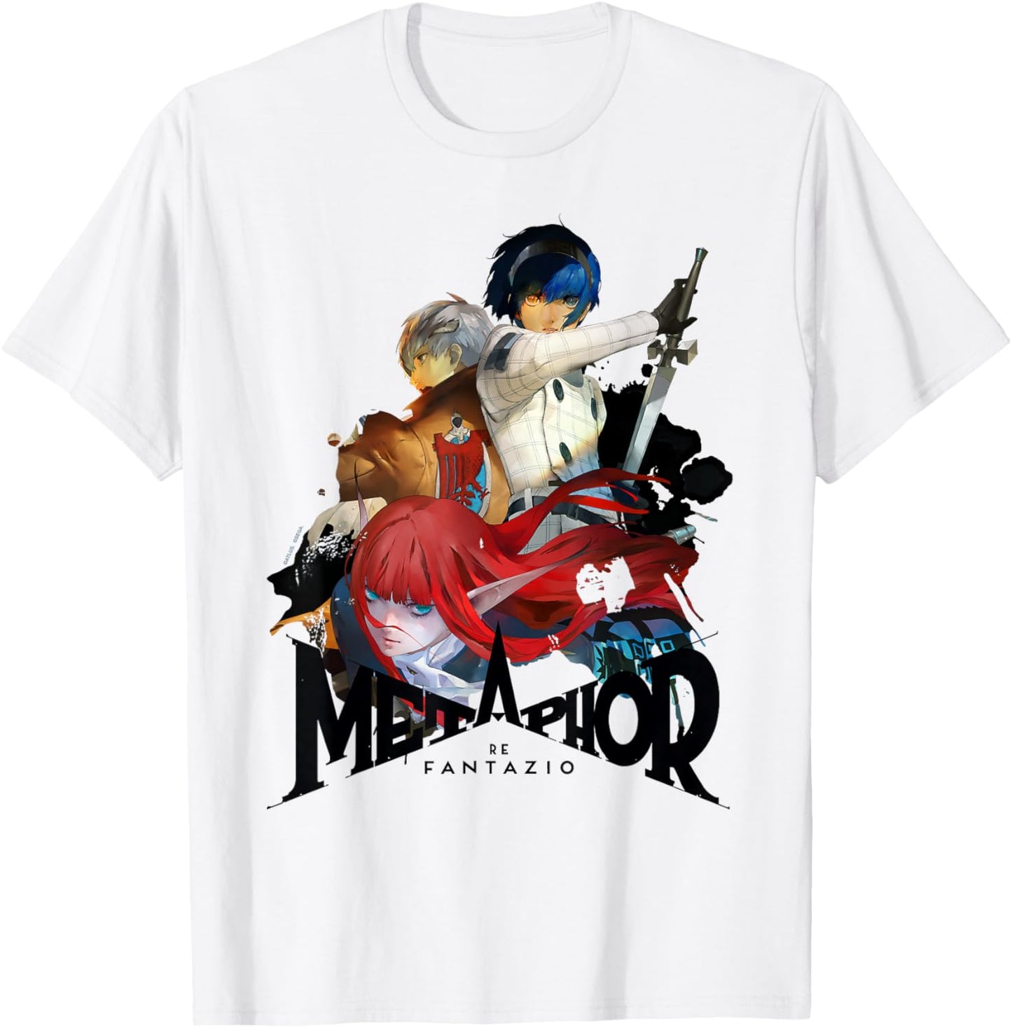 Metaphor: ReFantazio Key Art Trio (black logo) ATLUS T-Shirt
