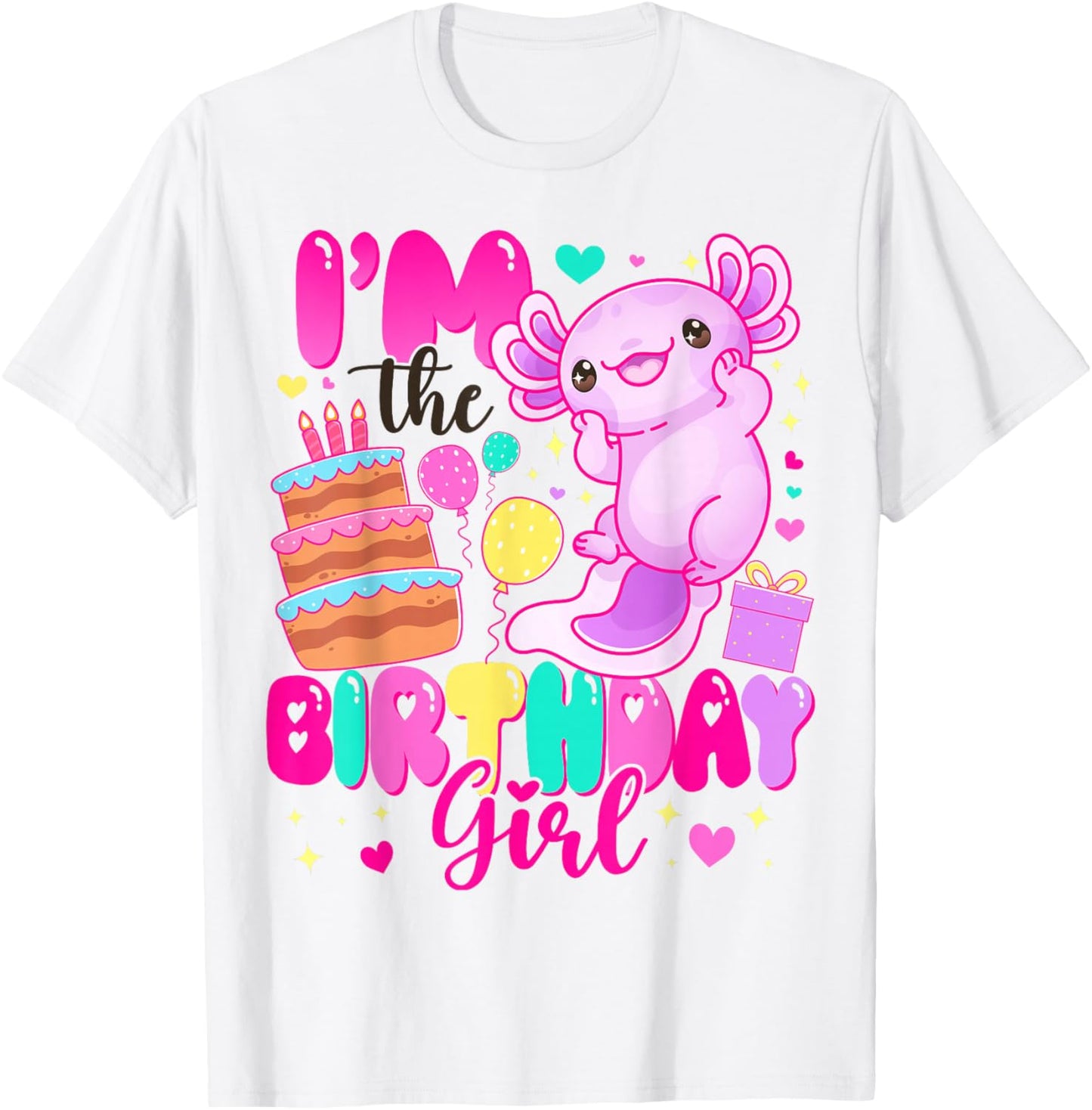 Im The Birthday Girl Axolotl Family Party Decoration