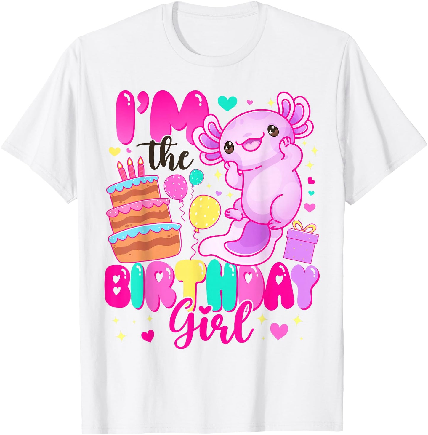 Im The Birthday Girl Axolotl Family Party Decoration