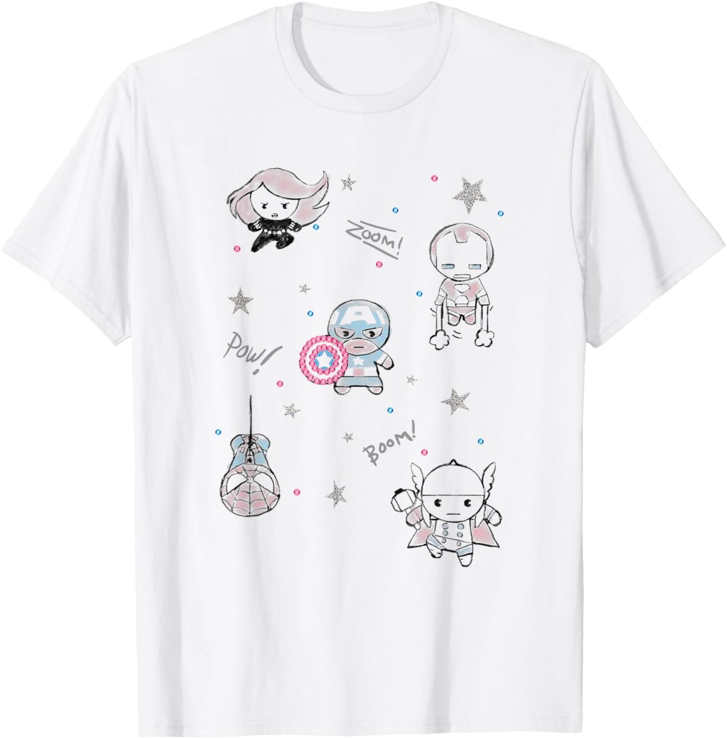 Marvel Kawaii Zoom! Pow! Boom! Chibi Avengers Doodles