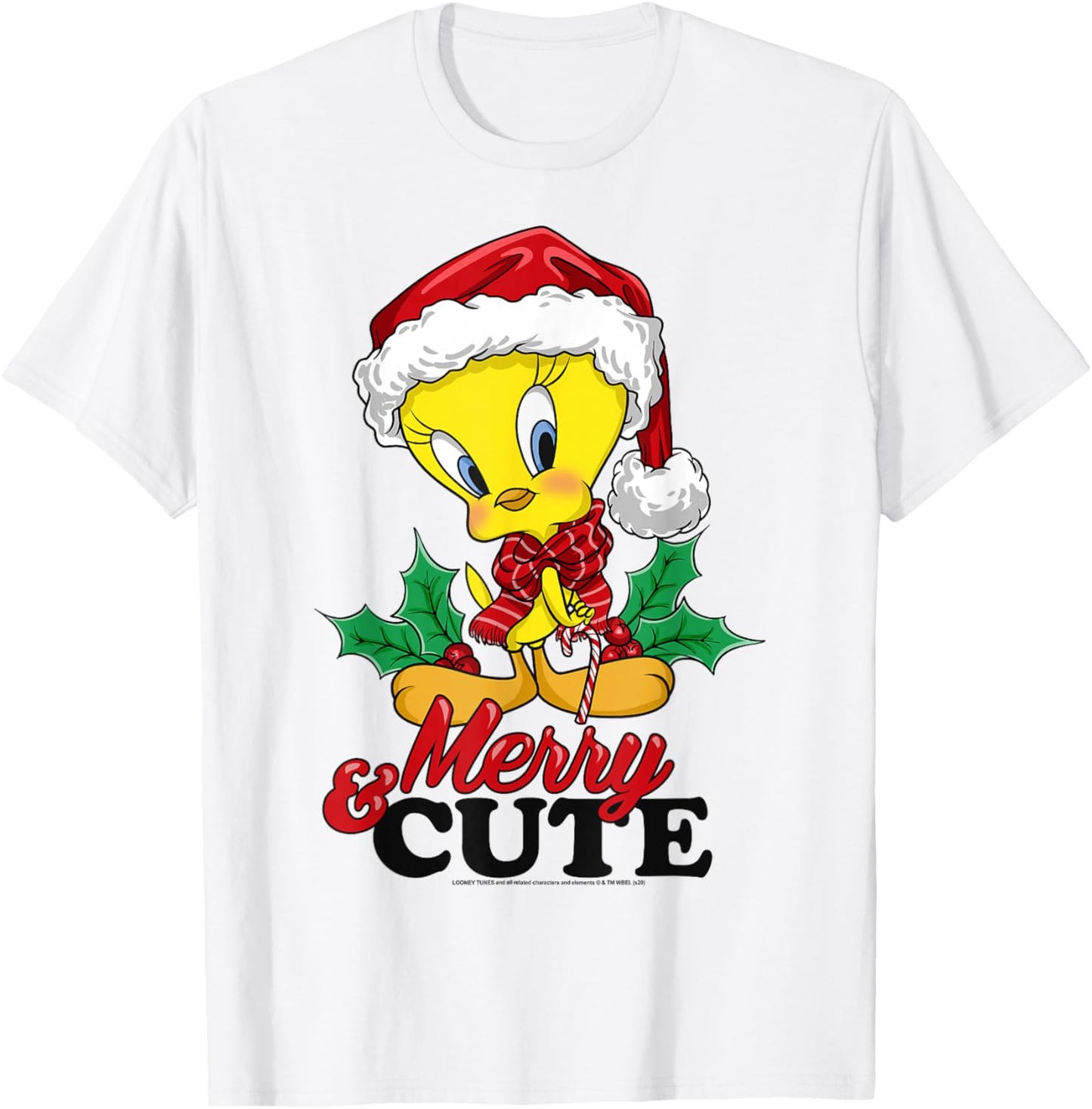 Looney Tunes Christmas Tweety Bird Merry & Cute