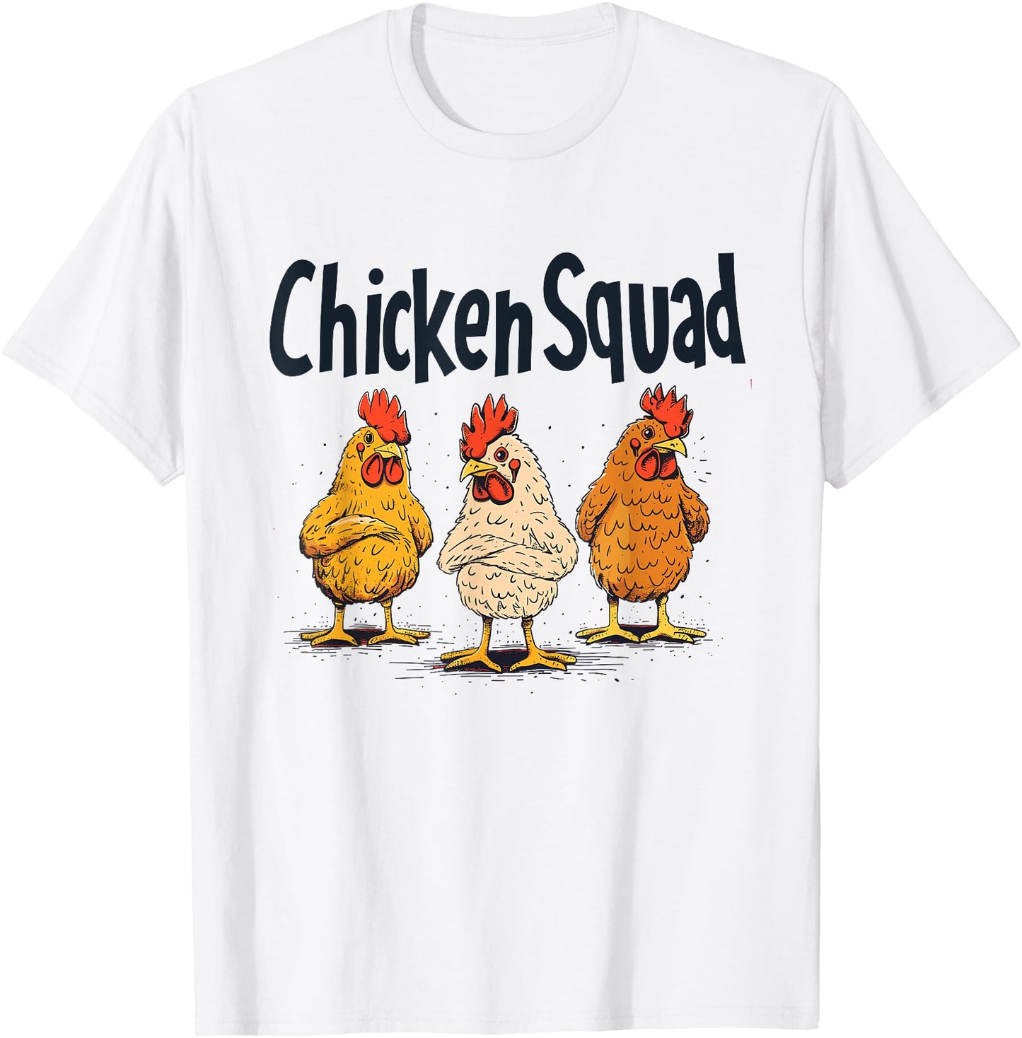 Chicken Squad Funny Farm Animal Lover Humor Pun Poultry Hen