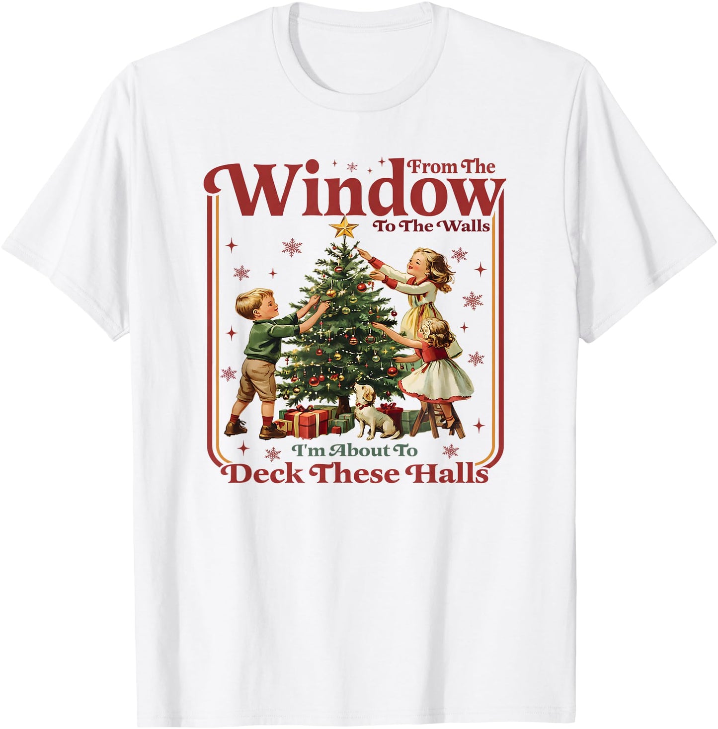 Christmas from The Windows Funny Quote Holiday Retro Design