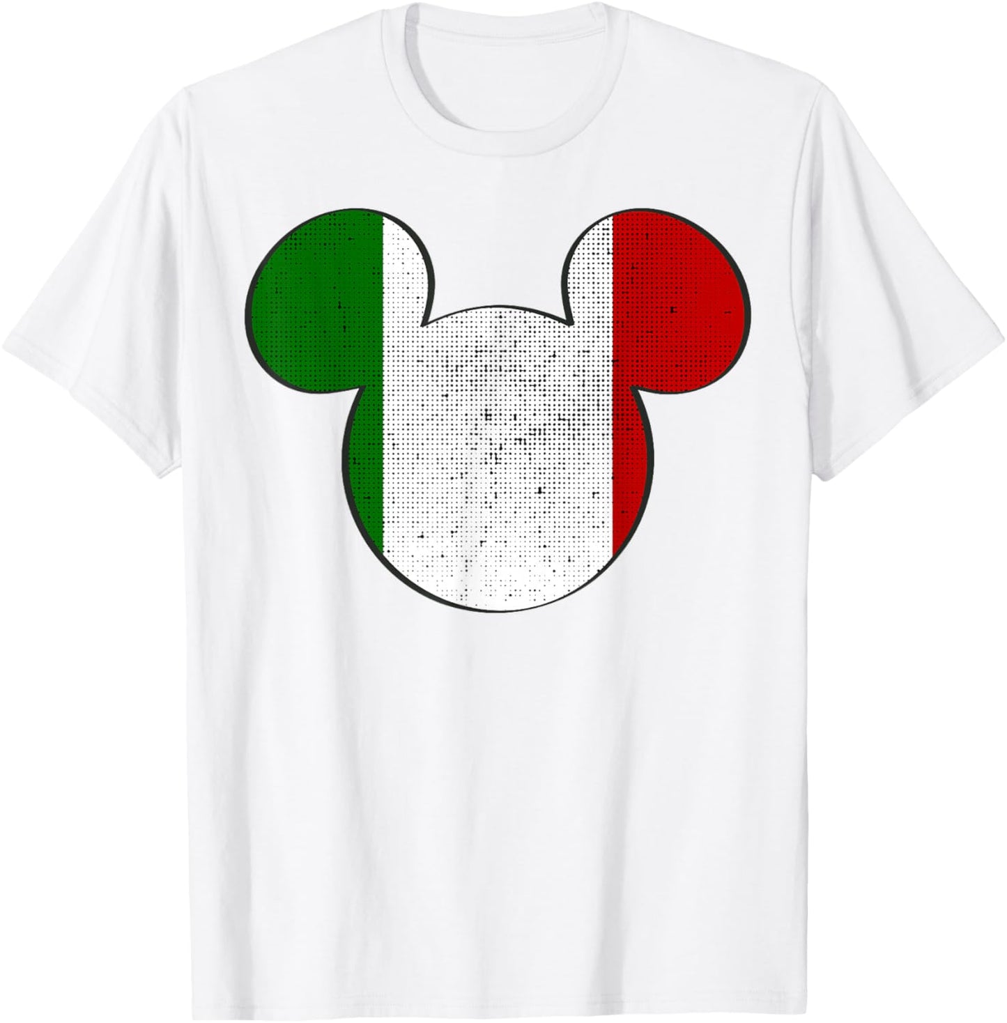 Disney Mickey Mouse Logo Italy Flag Fill