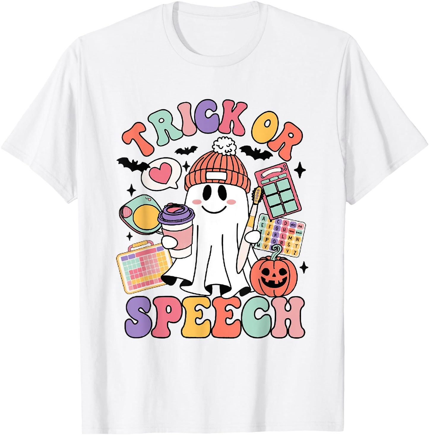 Retro Trick or Speech Therapy Ghost Speech Therapist Student