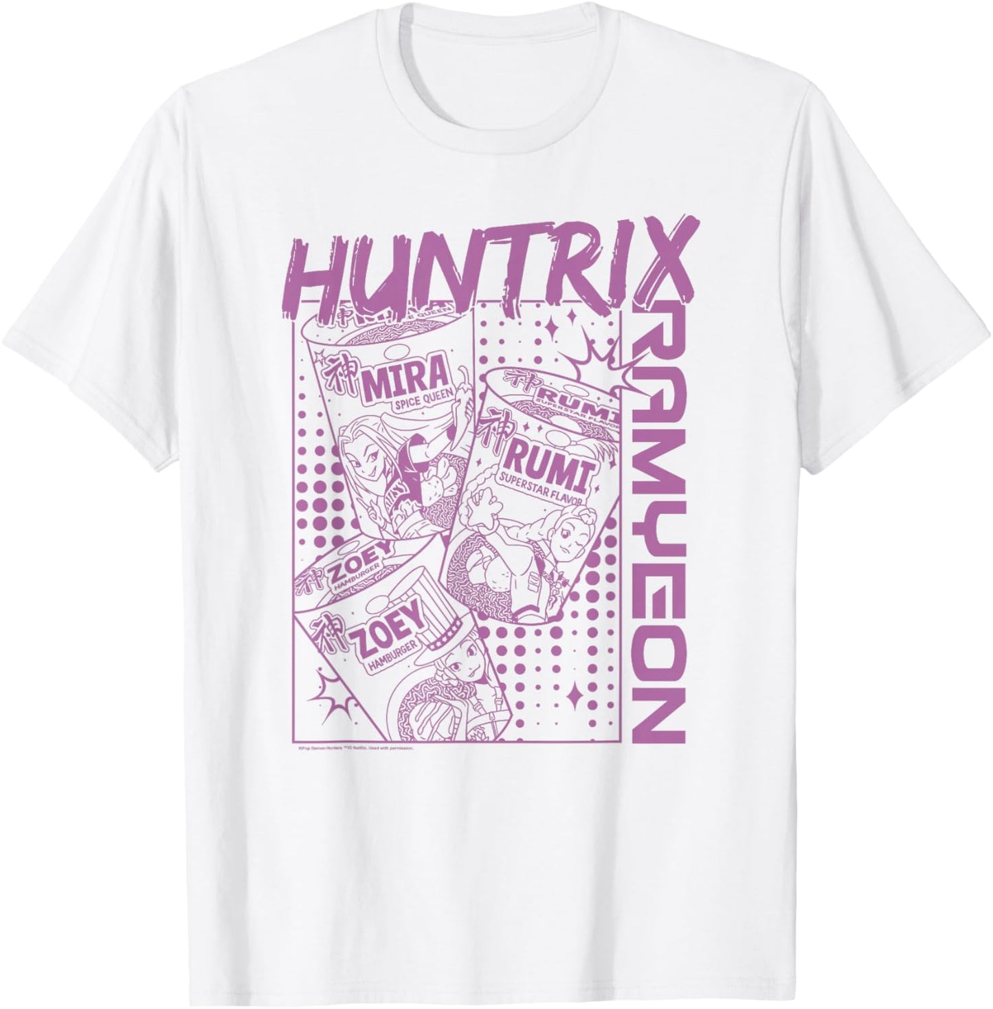 Kpop Demon Hunters Halloween Huntrix Ramyeon Poster