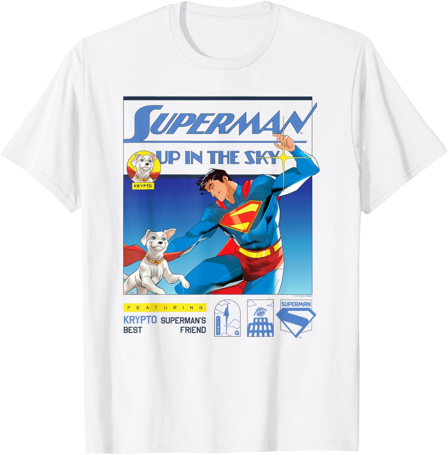 Superman (2025) Up In The Sky Featuring Krypto Poster