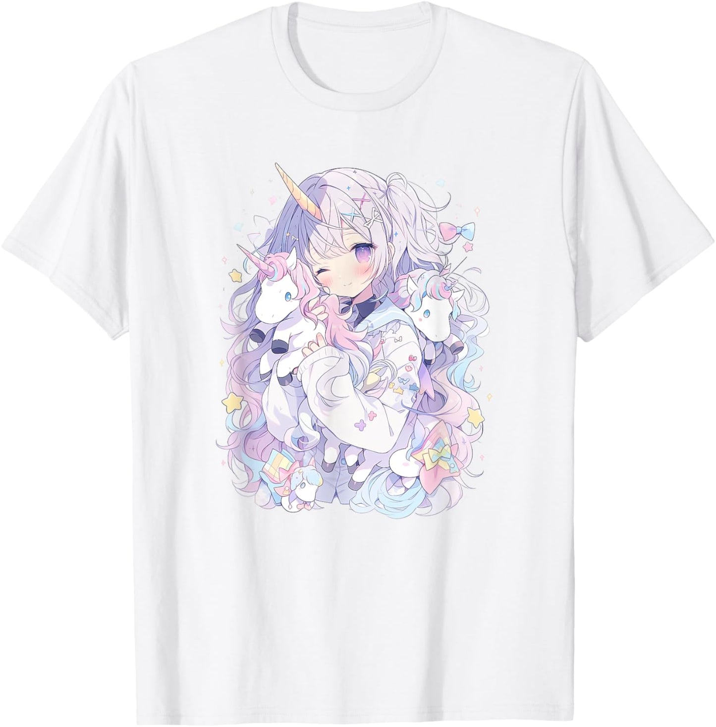 Unicorn Girl in funny Pastel japan Anime Aesthetic japanese