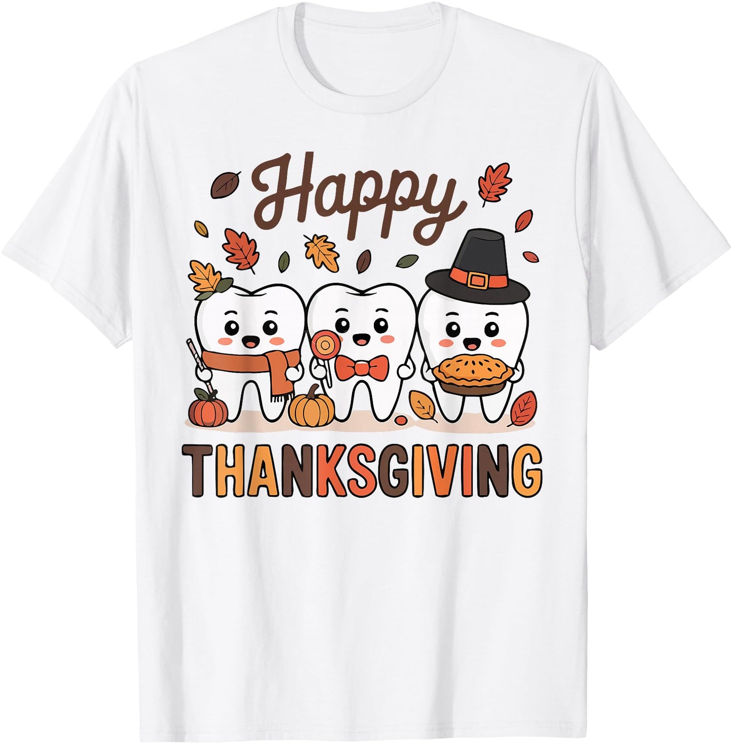 Happy Thanksgiving Dental Crew Fall Autumn Dental Squad
