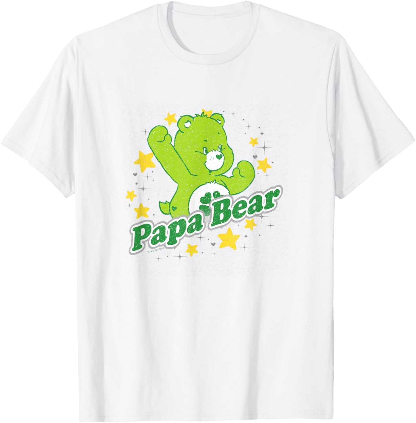 Care Bears Papa Bear Good Luck Bear Vintage Stars Logo T-Shirt
