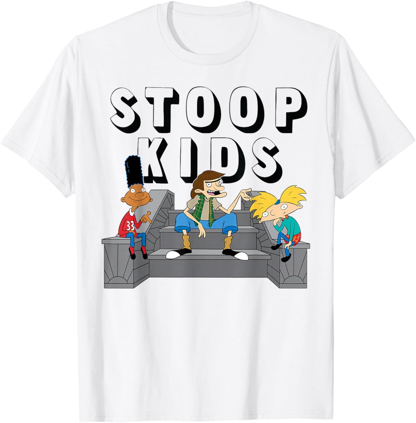 Nickelodeon Hey Arnold Stoop Kids Graphic T-Shirt
