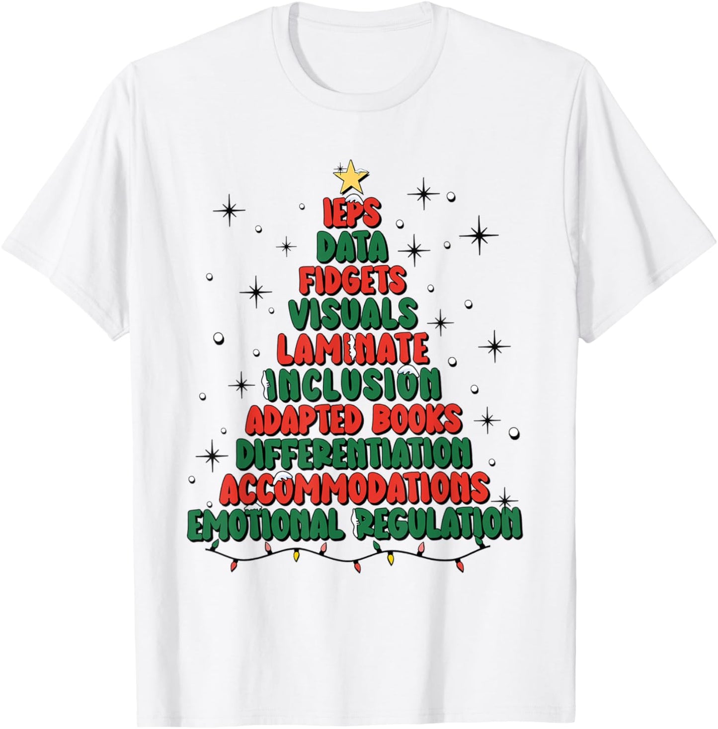 Special Ed Teacher Christmas Holiday Teacher Xmas Lights