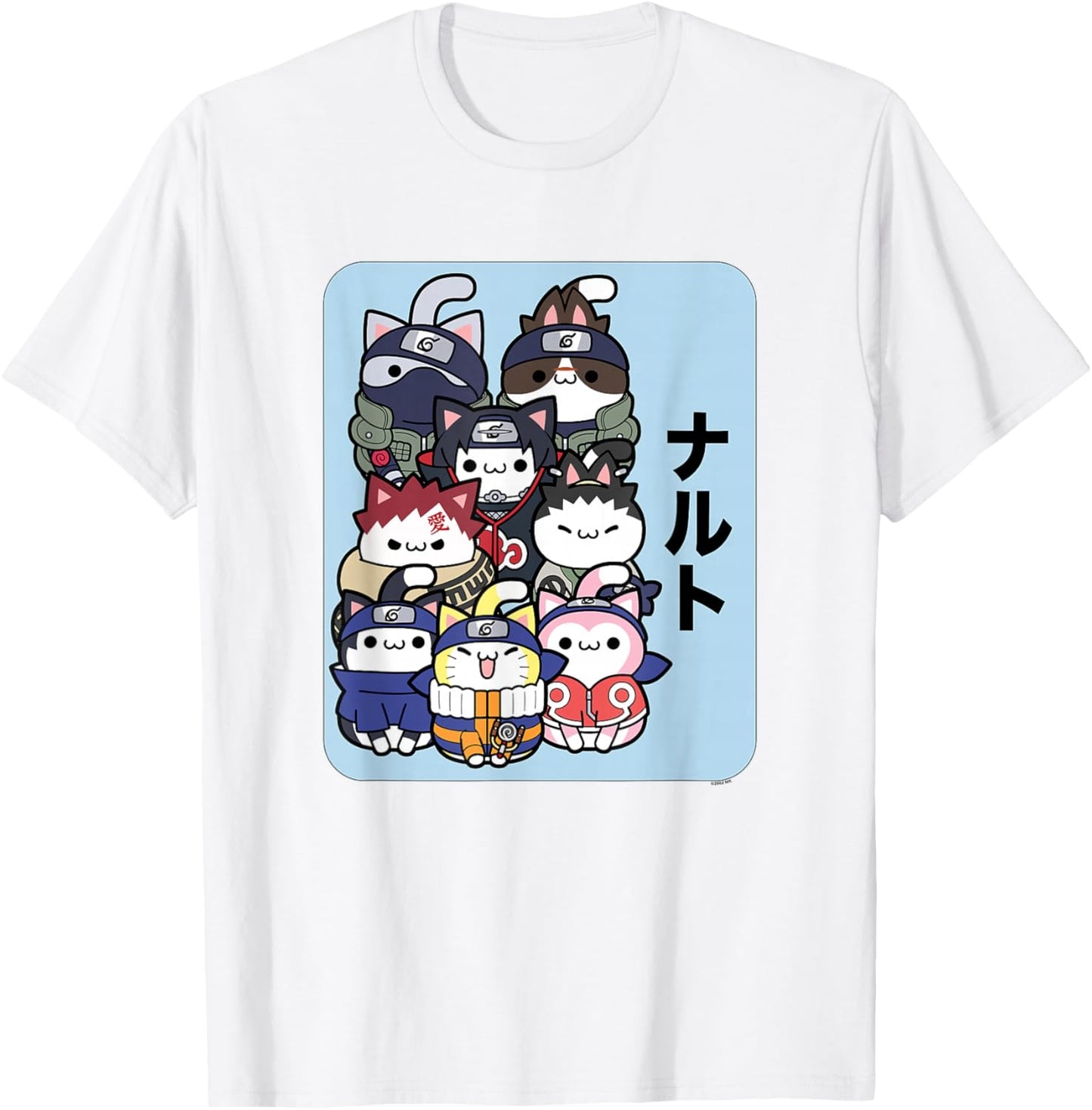 Nyaruto Cute kitties Main Characters Group Kanji Big Poster