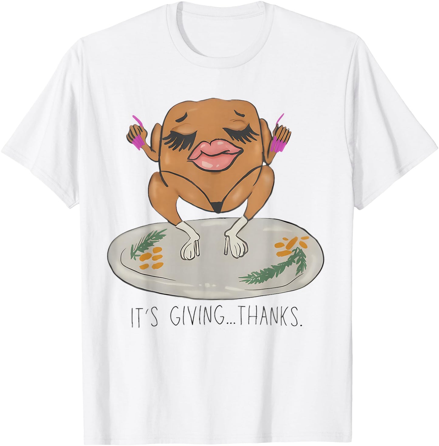 It's Giving Thanks Turkey Funny Thanksgiving Meme