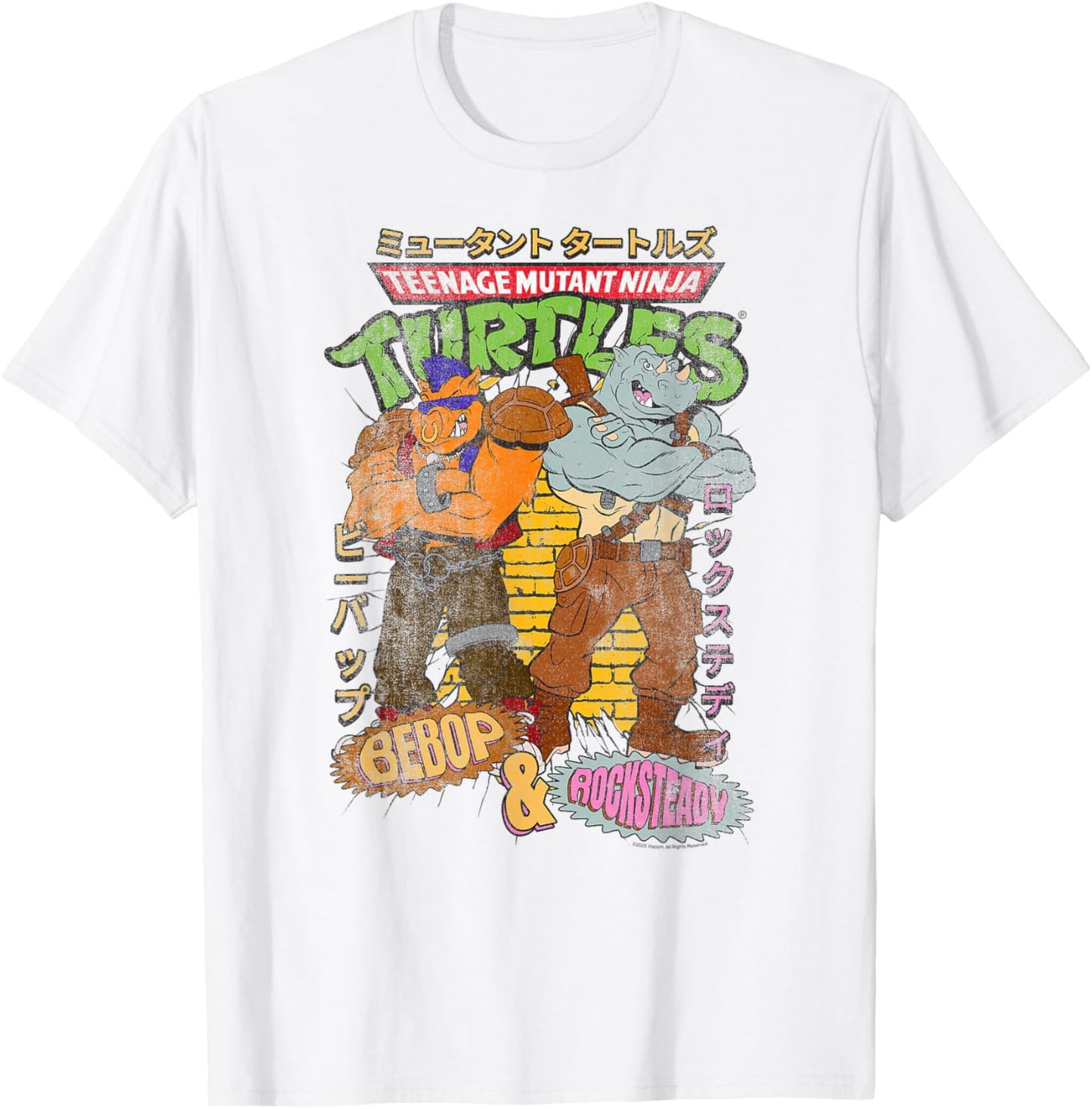 Teenage Mutant Ninja Turtles Bebop & Rocksteady Kanji Retro