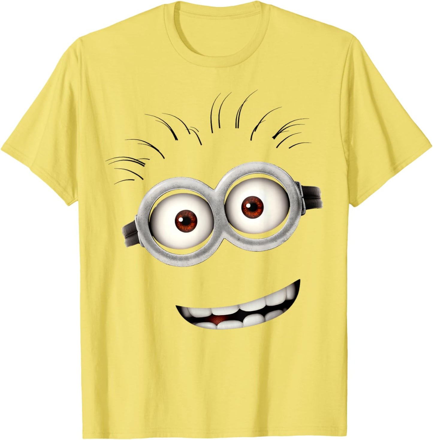 Despicable Me Minions Bob Smiling Face Graphic Short Sleeve