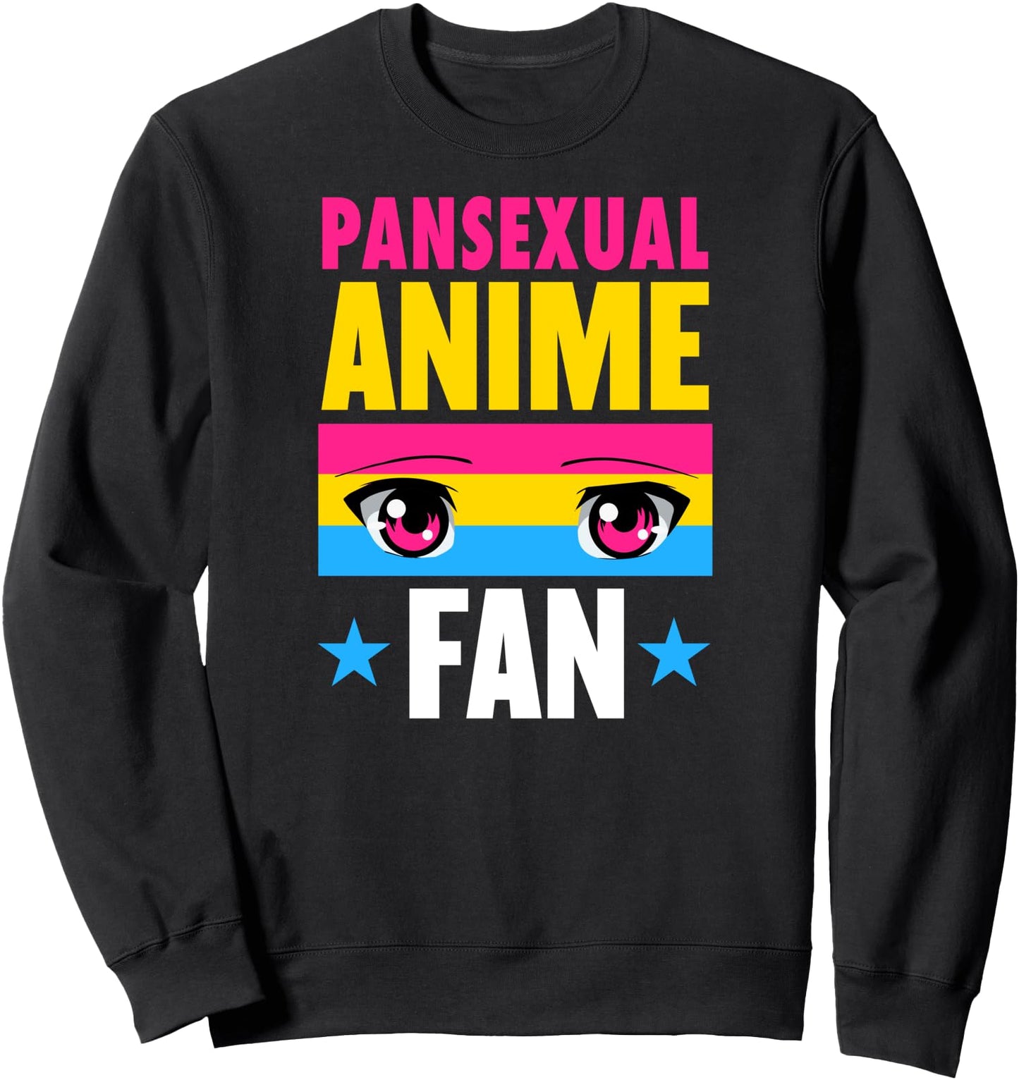 Pansexual Anime Fan Art Kawaii Japanese Manga Illustration Sweatshirt