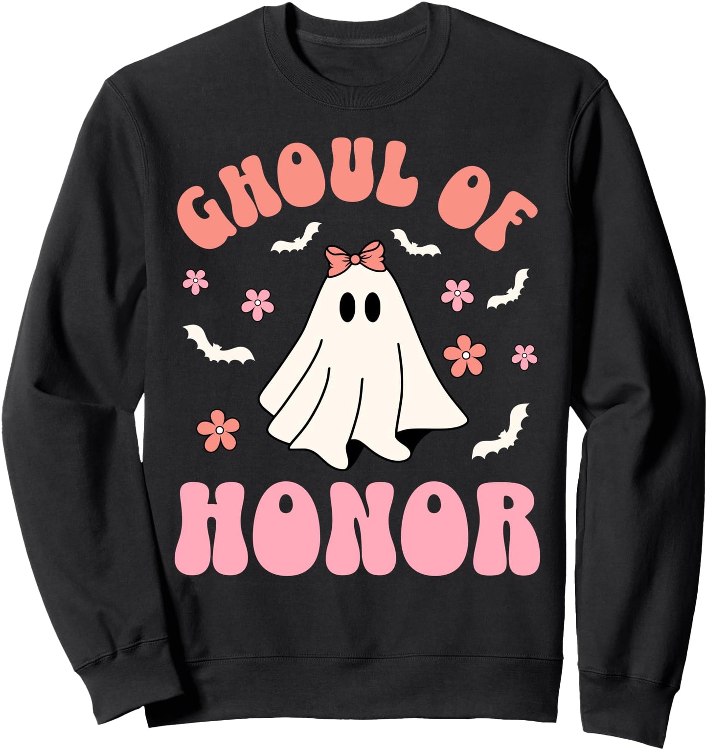 Halloween Bridesmaid Maid of Honor Spooky Ghost Sweatshirt