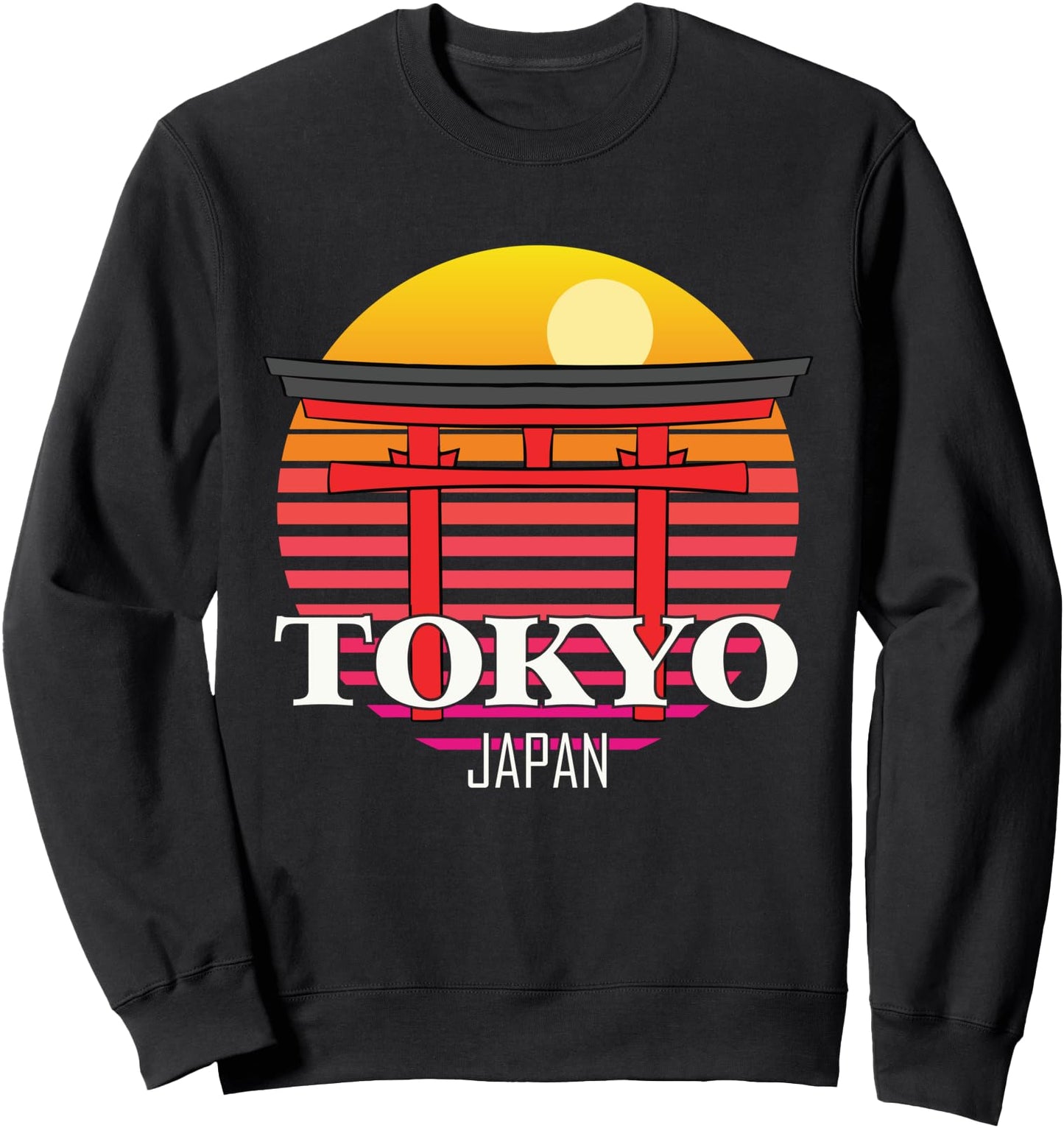 Tokyo from Japan in Asia Sunrise Temple Japanese Sweatshirt