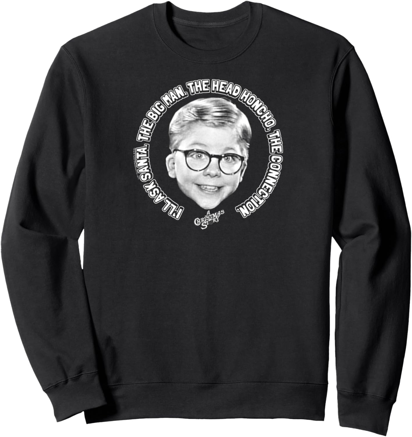 A Christmas Story Ask Santa Ralphie Funny Holiday Sweatshirt