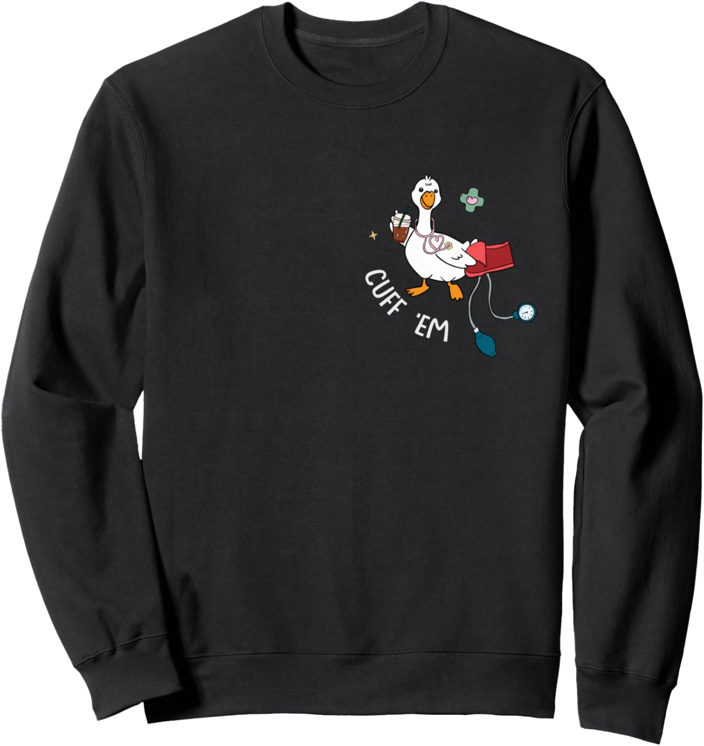 Ghost Coffee ER RN NICU Nurse Halloween Hospital Team Party Sweatshirt