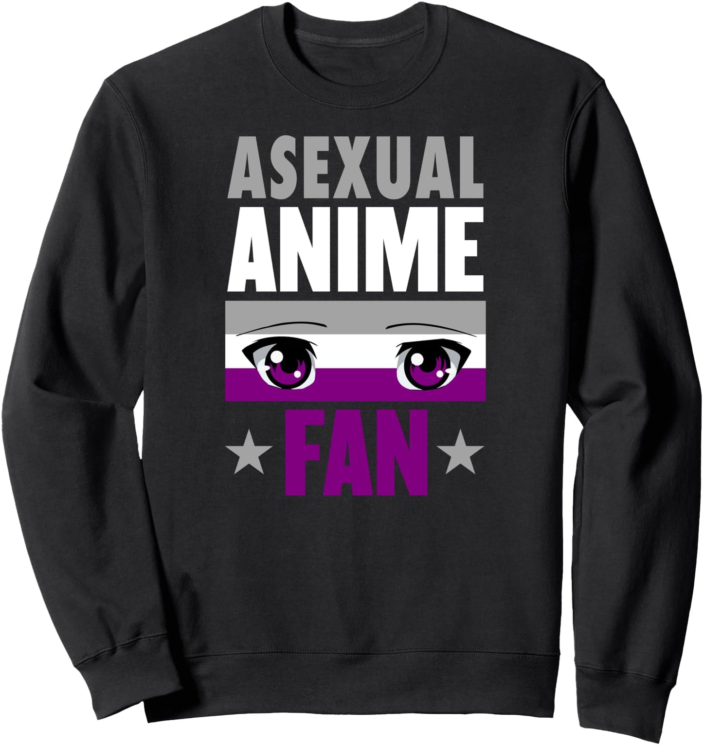Asexual Anime Fan Art Kawaii Japanese Manga Illustration Sweatshirt