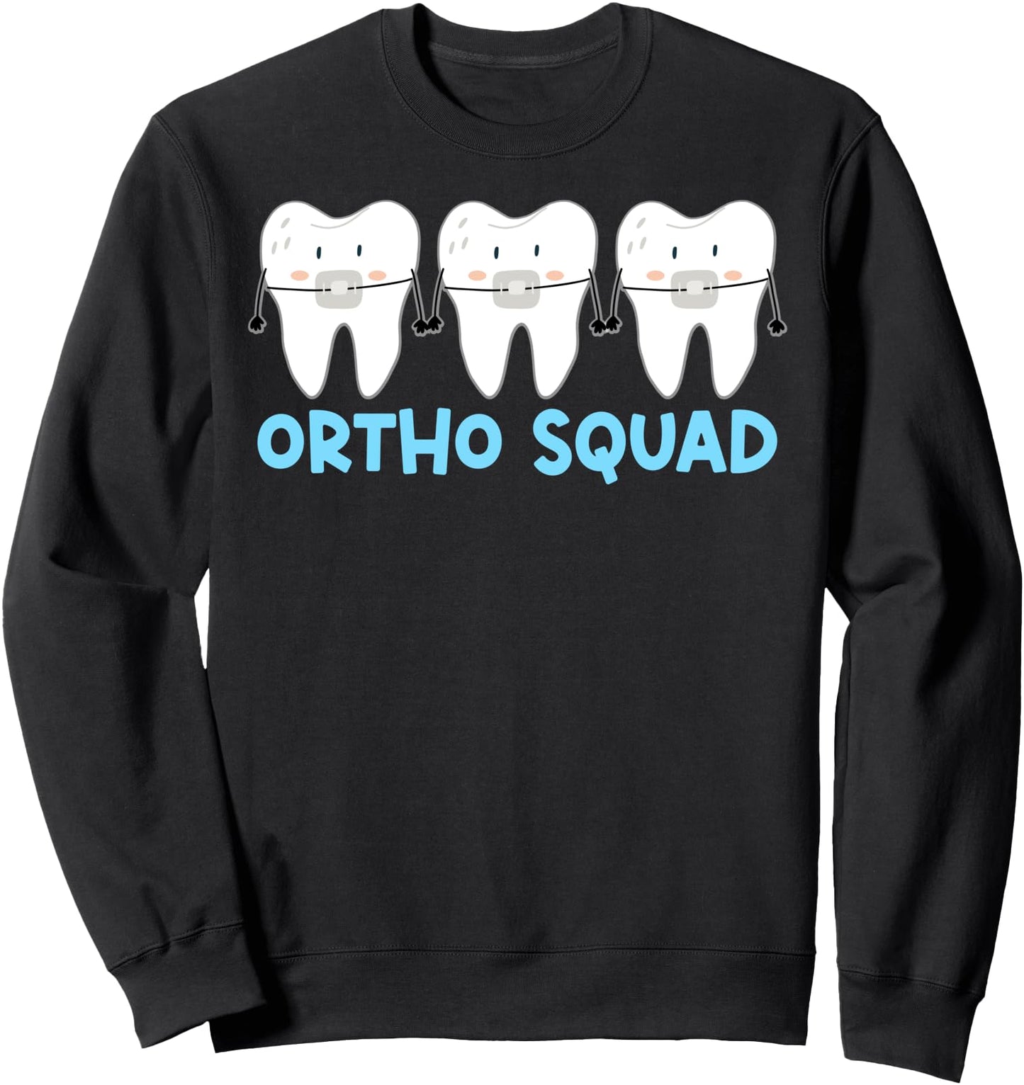 Groovy Ortho Squad Orthodontist Team Orthodontics Crew Sweatshirt